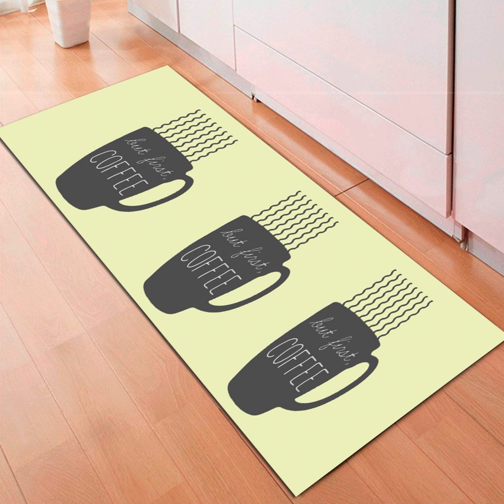 Passadeira Cozinha Coffee Preto 40x90cm