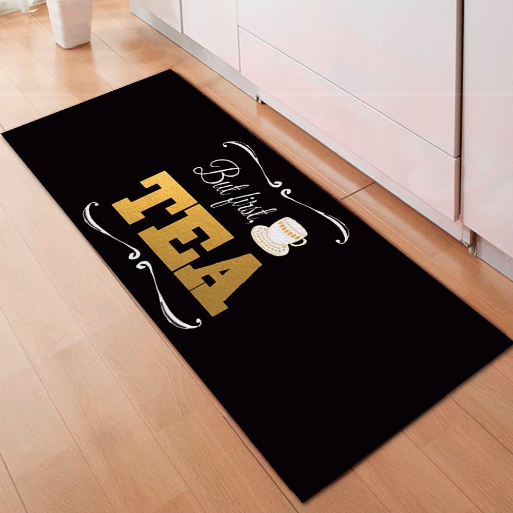 Passadeira de Cozinha First Tea Black 40x90cm