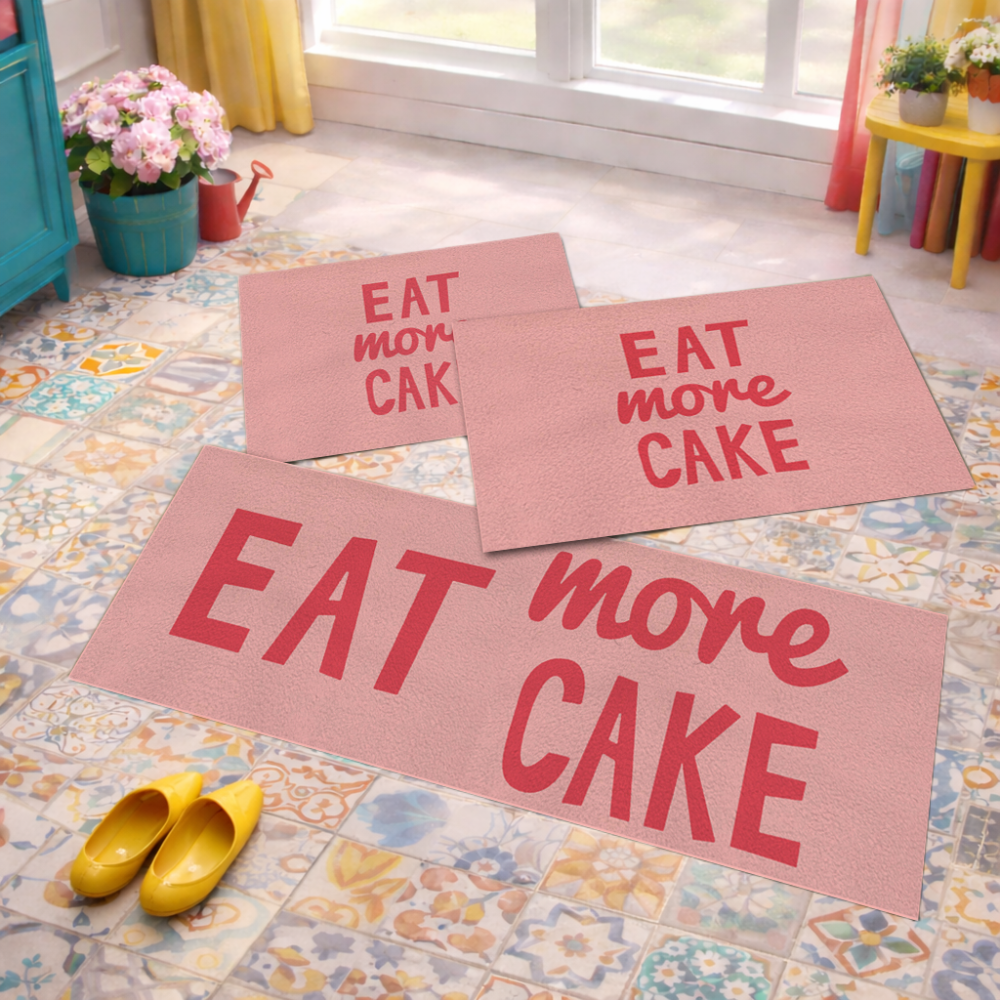 Jogo de Tapete de Cozinha, More Cake - 3 Pças
