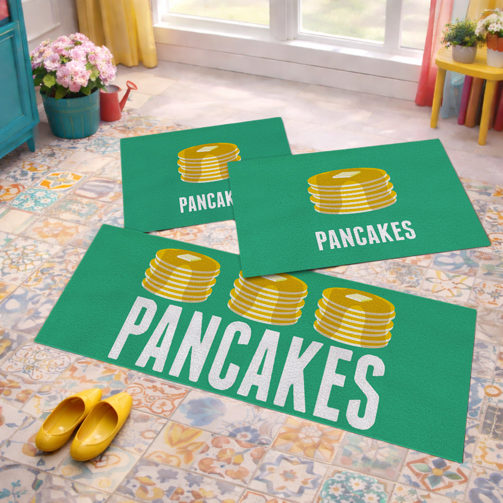 Jogo de Tapete de Cozinha, Pancakes - 3 Pças