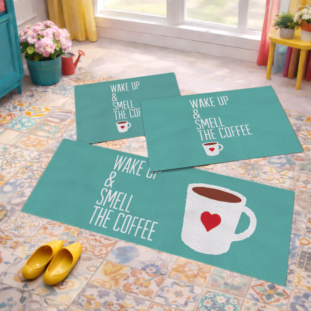 Jogo de Tapete de Cozinha, Smell - 3 Pças