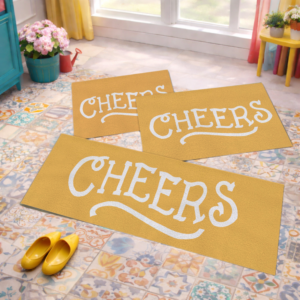 Jogo de Tapete de Cozinha, Cheddar Cheers - 3 Pças