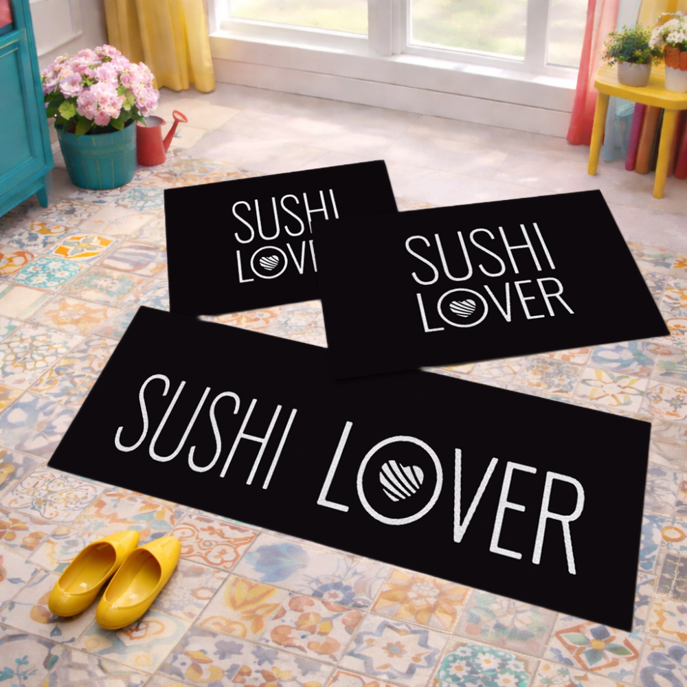 Jogo de Tapete de Cozinha, Sushi Lover - 3 Pças